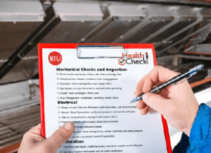 An employee of BTU performs a Health Check